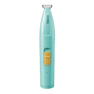 Tondeuse à poils pour animaux vert menthe et jaune pour le toilettage précis des pattes