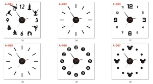 Detailed comparison of six minimalist black frameless acrylic wall clock designs