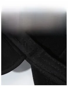 Detail of the wide moisture-wicking sweatband inside a men's winter thermal hat