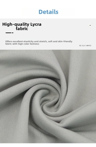 Close-up of gray ice silk fabric texture showing high elasticity and soft breathable material