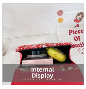 Internal display of mini crossbody bag showing storage capacity for daily essentials