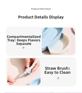 Detailed view of the partitioned silicone baby plate with easy-to-clean feeding grooves