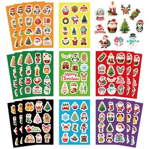 Waterproof Christmas Santa Claus sticker set for DIY scrapbooking and phone case decoration