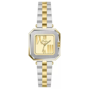 Orologio Quarzo Donna Cassa Quadrata Vintage Acciaio Inossidabile Lega Cinturino Pelle Analogico Numeri Romani Impermeabile Elegante