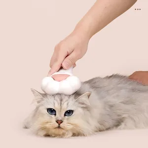 Brosse de toilettage patte de chat pour chats à poils longs éliminant les poils morts