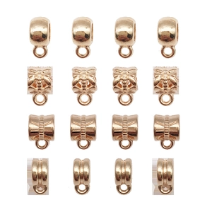 DIY Pendant Hanger Connector Zinc Alloy For Jewelry Making Bracelet Necklace Accessories Vintage KC Gold Tone