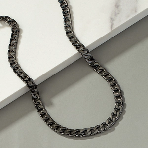 Cuban Link Chain Necklace Alloy Retro Hip Hop Punk Style Streetwear Jewelry For Men And Women