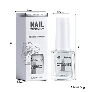 Natural plant-based nail cuticle oil and anti-fungal treatment with packaging box