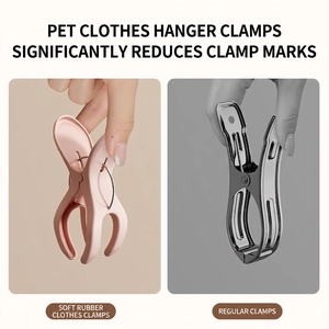 Pink PET soft rubber clothes peg showing non-marking grip and flexible material