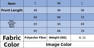 Size chart for women ribbed knit top showing S M L dimensions for chest waist and length