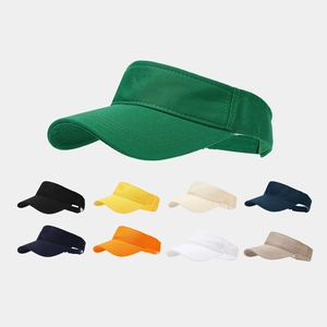 Sun Visor Hat Cotton Twill Adjustable UV Protection Outdoor Sports Tennis Golf For Women Men Casual Lightweight