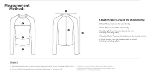 Détails du guide des tailles montrant les mesures pour ce haut en tricot de dentelle