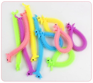Colorful unicorn stretchy fidget toys made of soft TPR material for sensory stress relief