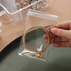 Διαφανής τσάντα PVC για κοσμήματα με σφράγιση για σκουλαρίκια και χρυσά βραχιόλια