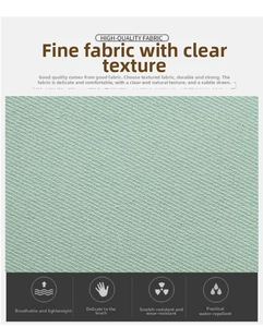 Macro shot of breathable, scratch-resistant and waterproof Oxford fabric in light green
