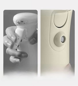 Detail of the spray bottle nozzle showing the anti-drip reflux design for oil sprayers