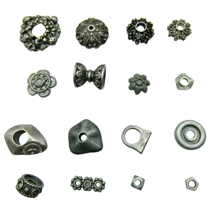 Assorted antique silver alloy flower spacer beads for DIY jewelry making and crafts