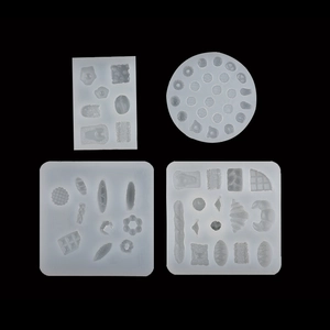 Miniature silicone molds set for DIY bread donut and waffle shaped cake decorations