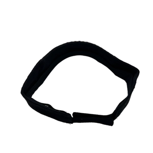 Adjustable black sun visor hat for women with hook-and-loop strap for outdoor running sports