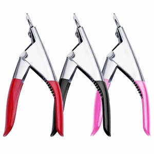 Professional Nail Tip Clipper Stainless Steel U-Shaped Edge Cutter For Acrylic False Nails Manicure Tool Adjustable