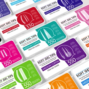 Puntas De Uñas De Gel Suave Cobertura Completa Ataúd Mediano Mate Claro Flexibles Resistentes Uñas Postizas Extensión Profesional