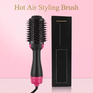 4-in-1 ionic hot air brush for hair styling and drying with gift packaging box