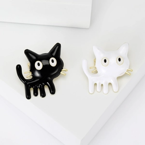Cartoon Cat Brooch Alloy Enamel Animal Pin Cute Fashionable Clothing Accessory For Women Girls Ins Style Gift Jewelry