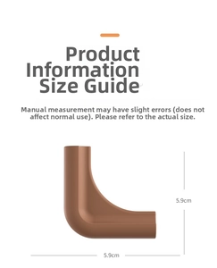 Brown L-shaped silicone corner protector for furniture safety measuring 5.9cm in size