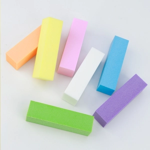 Blocs polissoirs à ongles colorés à 4 faces grain 120 pour manucure et façonnage d'ongles