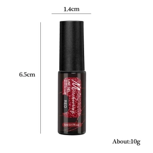 Red reflective nail line gel bottle for DIY nail art designs with brush 5ml