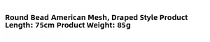 Specifications of mesh fabric with beads for maternity photography 75cm 85g