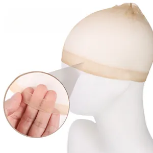 Close-up of HD wig cap featuring wide elastic band for secure non-slip fit