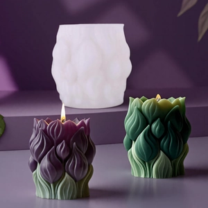 DIY Tulpen Silikonform für handgefertigte Duftkerzen und kreative Hausdekoration