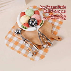 Porzionatore Per Gelato Acciaio Inossidabile 201 Grilletto Meccanico Dosatore Per Impasto Cucchiaio Per Frutta Utensili Da Cucina Professionale