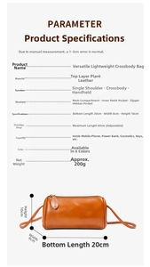 Stylish cylindrical genuine leather crossbody bag for women, compact soft shoulder bag design.