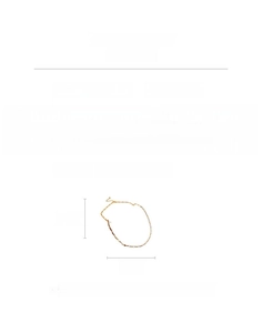 Specifications of gold beaded necklace with 39.7cm chain and 0.3cm pearls