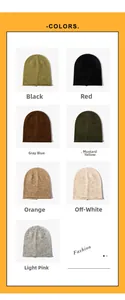 Sélection de couleurs pour bonnets en laine tricotée doux et chauds pour l'hiver