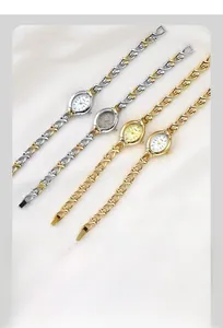 Détails de montres bracelets vintage pour femmes avec cadrans ovales en plusieurs finitions