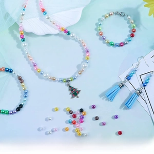 1960pcs 6mm colorful ABS pearl beads for DIY jewelry making necklaces and bracelets
