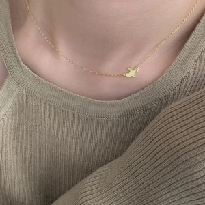 925 Sterling Silver Bird Necklace Minimalist Animal Pendant Choker For Women Elegant Dainty Jewelry Accessories