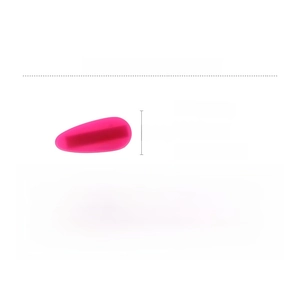 Détail de la pince à cheveux en acrylique rose avec taille 3,5cm x 1,5cm et 2,3g