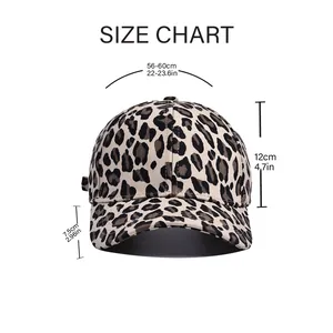 Size chart showing baseball cap measurements: 56-60cm circumference and 7.5cm brim length