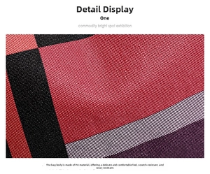 Détail de la texture cuir PU à carreaux durable avec finition anti-rayures