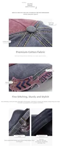 Detailed views of vintage distressed baseball cap features and metal buckle