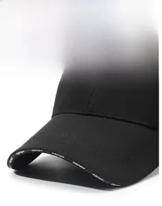 Detailed close-up of embroidered 1830 logo and Sport text on black cotton baseball cap
