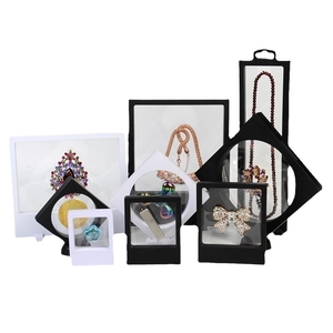 Schwarze und weiße PE-Folien Schmuck-Displayboxen in verschiedenen Größen zur Lagerung