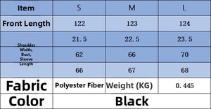 Size chart for rib-knit midi dress with measurements for shoulder, chest, and sleeve length