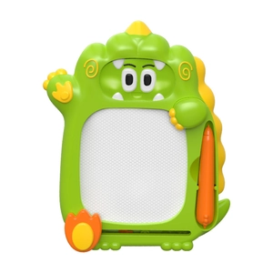 Kids magnetic dinosaur drawing board with orange stylus for creative early learning play