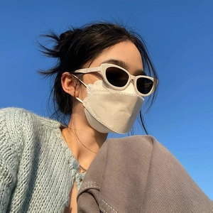Fashion Cat Eye Sunglasses For Women Retro PC Frame AC Lens UV400 Protection Street Style Small Frame Eyewear