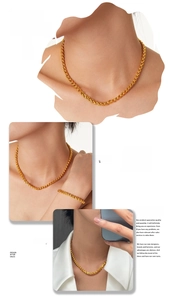 Detail view of twisted chain texture on gold necklace and bracelet set jewelry set